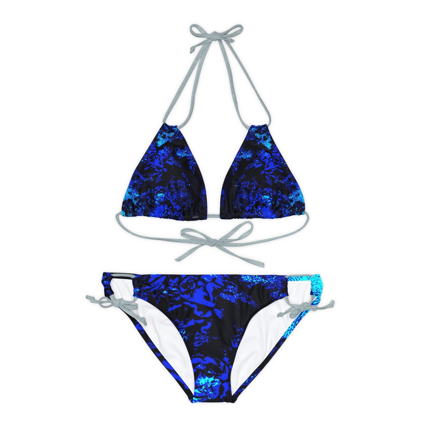 "Mystic Cube" (Cosmic Fusion - Sapphire) - Strappy Bikini Set