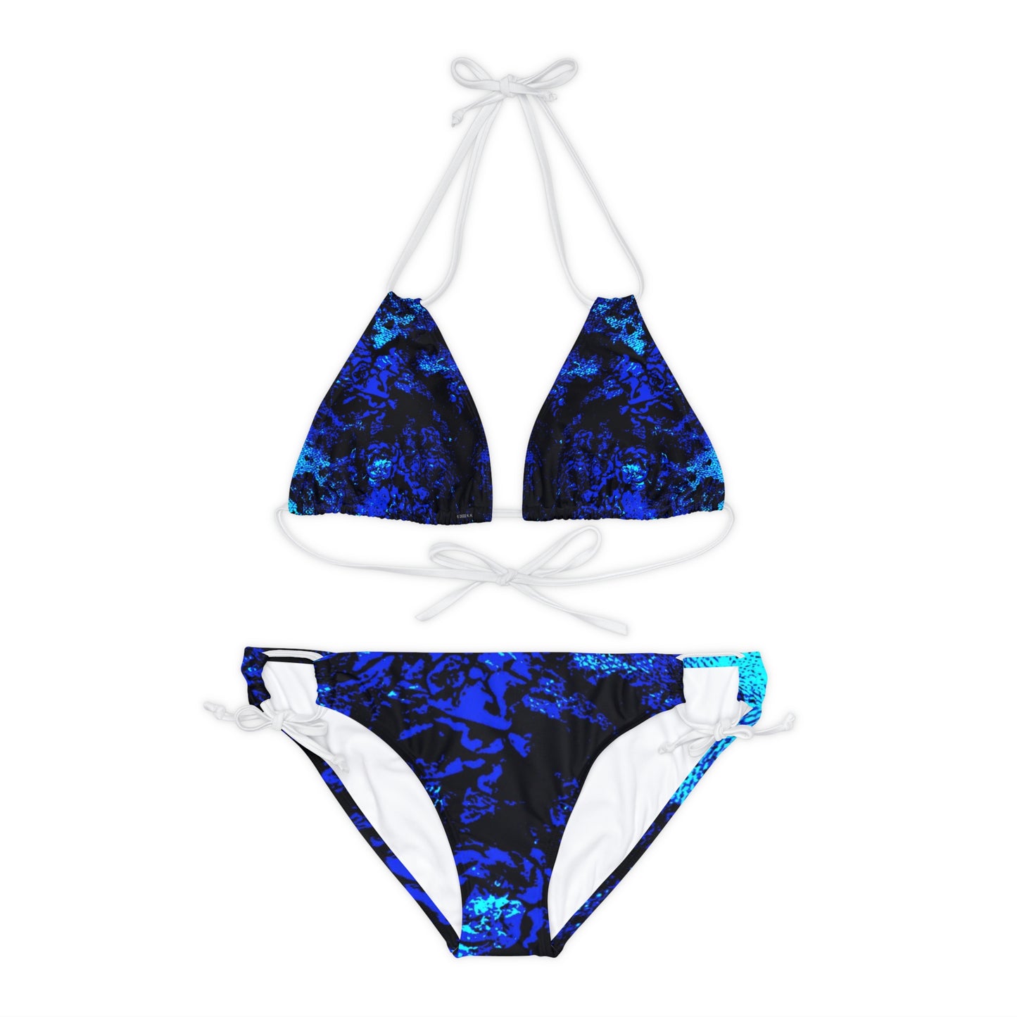 "Mystic Cube" (Cosmic Fusion - Sapphire) - Strappy Bikini Set