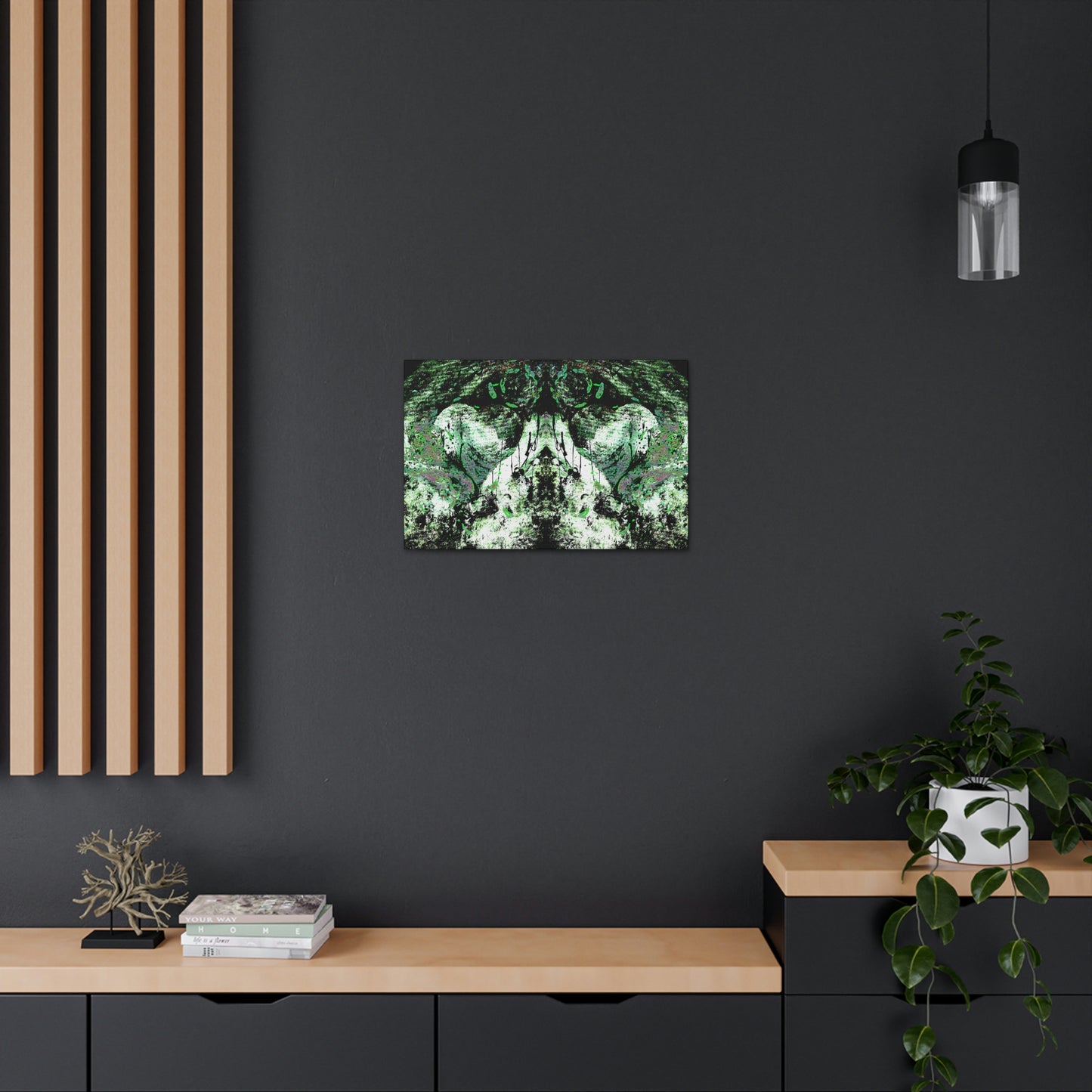 "Dreamy Love" (Cosmic Fusion - Shamrock Green II) - Canvas Gallery Wraps