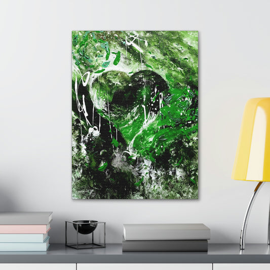 "Dreamy Love" (Shamrock Green) - Canvas Gallery Wraps