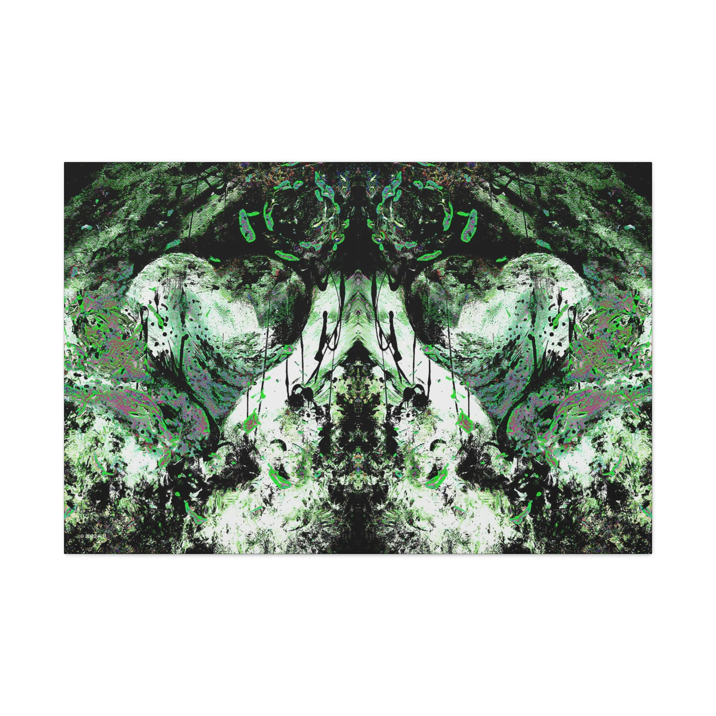 "Dreamy Love" (Cosmic Fusion - Shamrock Green II) - Canvas Gallery Wraps