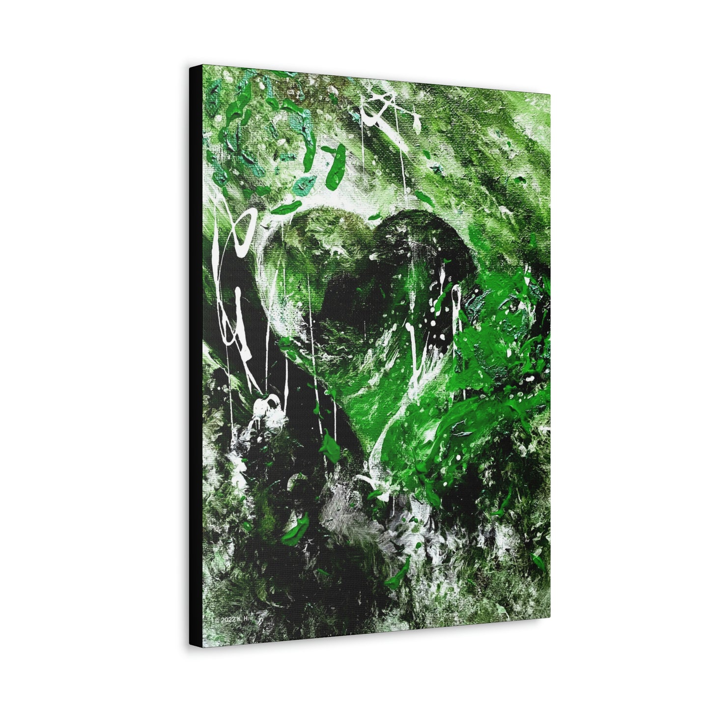 "Dreamy Love" (Shamrock Green) - Canvas Gallery Wraps