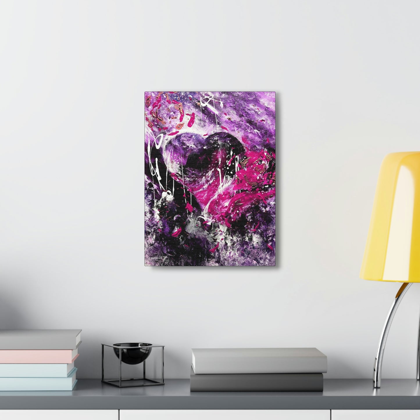 "Dreamy Love" (Magenta/Hot Pink) - Canvas Gallery Wraps