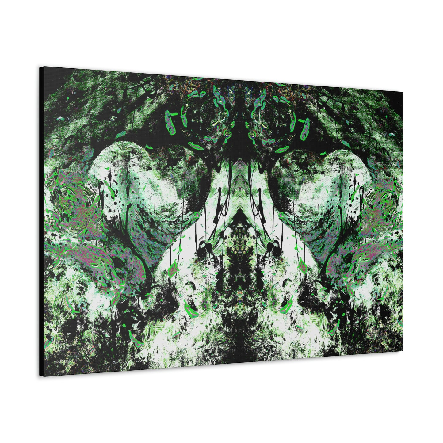"Dreamy Love" (Cosmic Fusion - Shamrock Green II) - Canvas Gallery Wraps