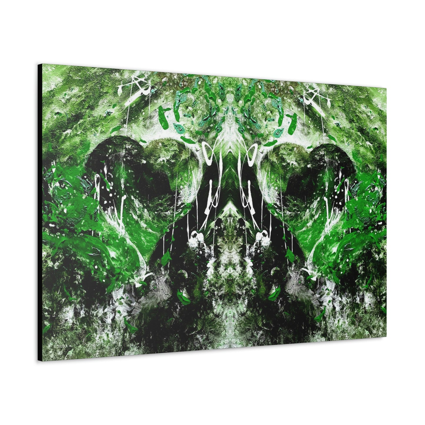 "Dreamy Love" (Shamrock Green II) - Canvas Gallery Wraps