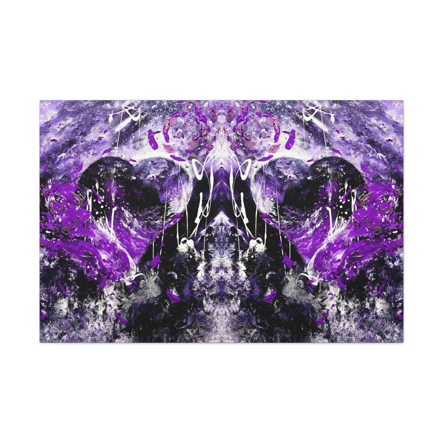 "Dreamy Love" (Violet/Lavender II) - Canvas Gallery Wraps