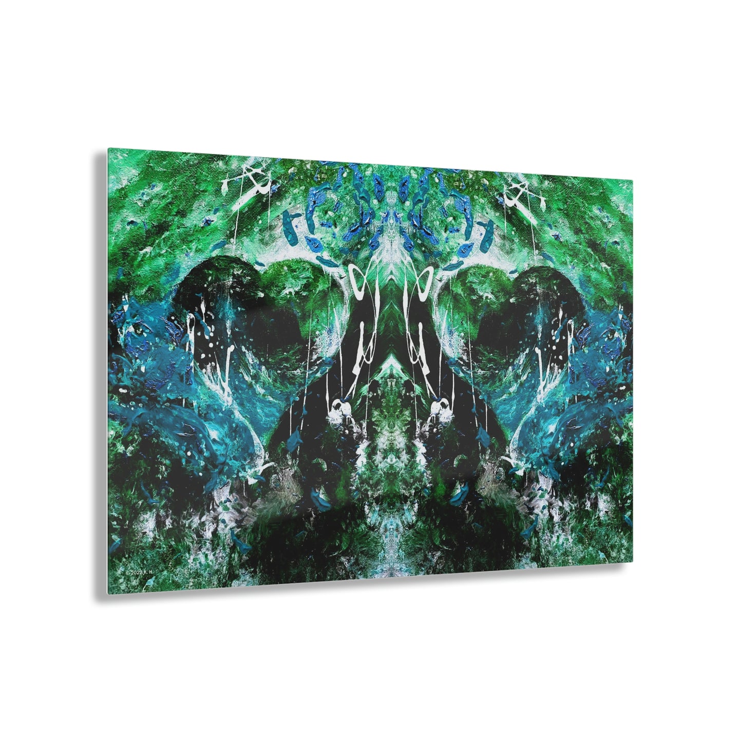 "Dreamy Love" (Forest Green/Teal II) - Acrylic Prints