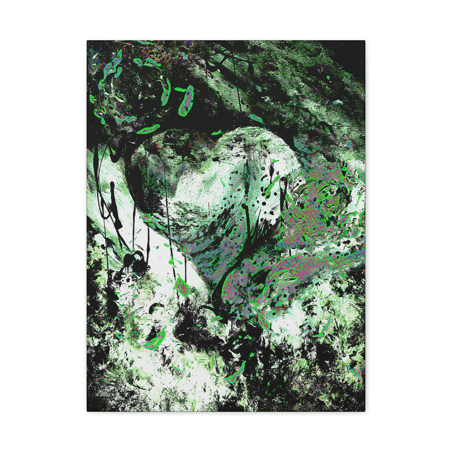 "Dreamy Love" (Cosmic Fusion - Shamrock Green) - Canvas Gallery Wraps