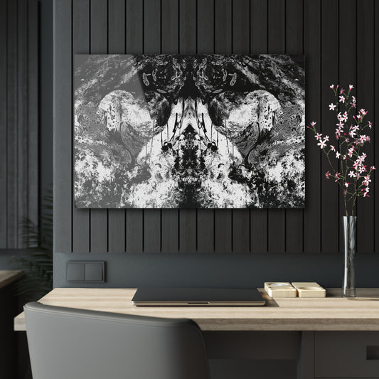 "Dreamy Love" (Cosmic Fusion - White/Black/Gray II) - Acrylic Prints