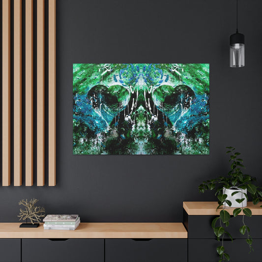 "Dreamy Love" (Forest Green/Teal II) - Canvas Gallery Wraps