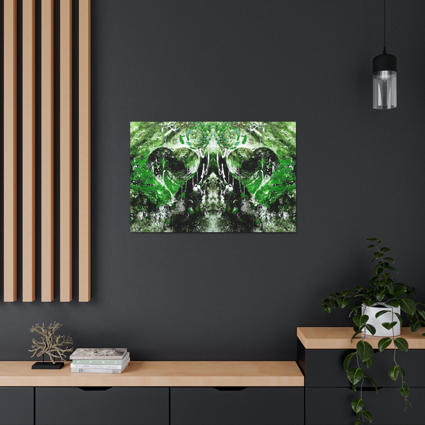 "Dreamy Love" (Shamrock Green II) - Canvas Gallery Wraps