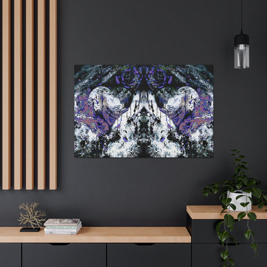 "Dreamy Love" (Cosmic Fusion - White/Black/Sapphire II) - Canvas Gallery Wraps