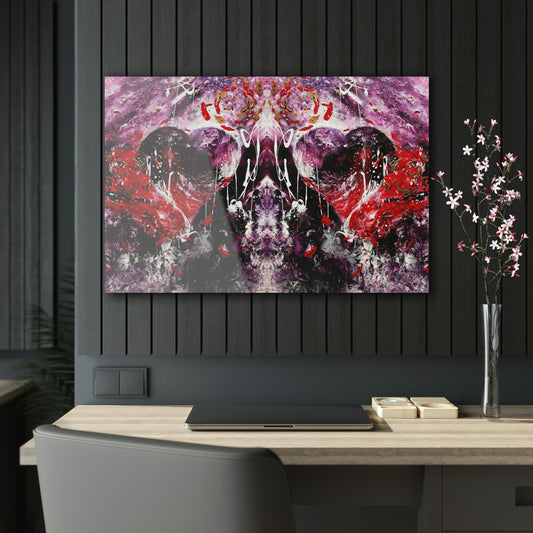 "Dreamy Love" (Scarlet/Plum II) - Acrylic Prints