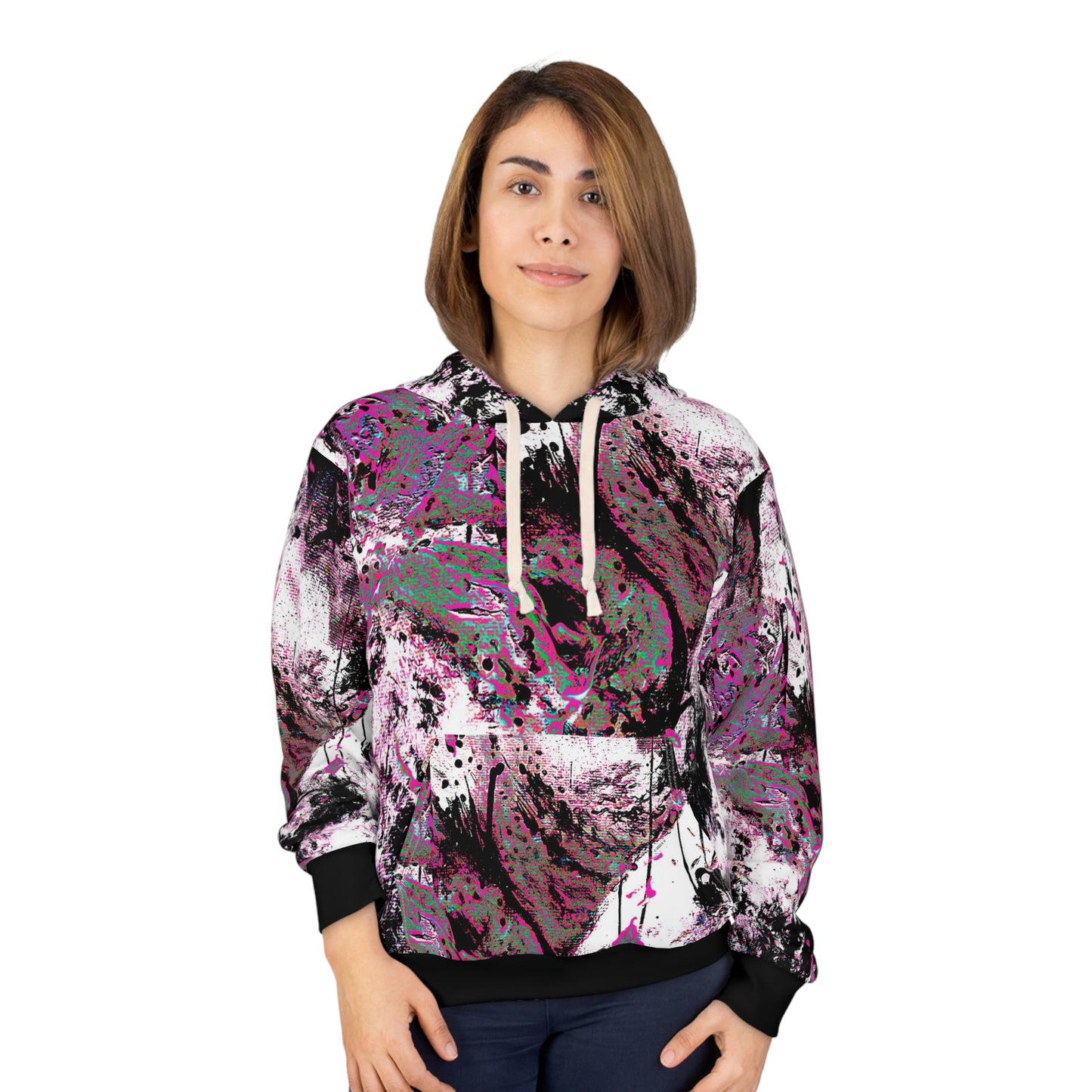 "Dreamy Love" (Cosmic Fusion - Magenta) - Unisex Pullover Hoodie (w/ heart)