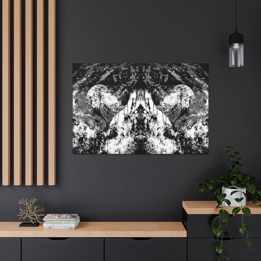 "Dreamy Love" (Cosmic Fusion - White/Black/Gray II) - Canvas Gallery Wraps