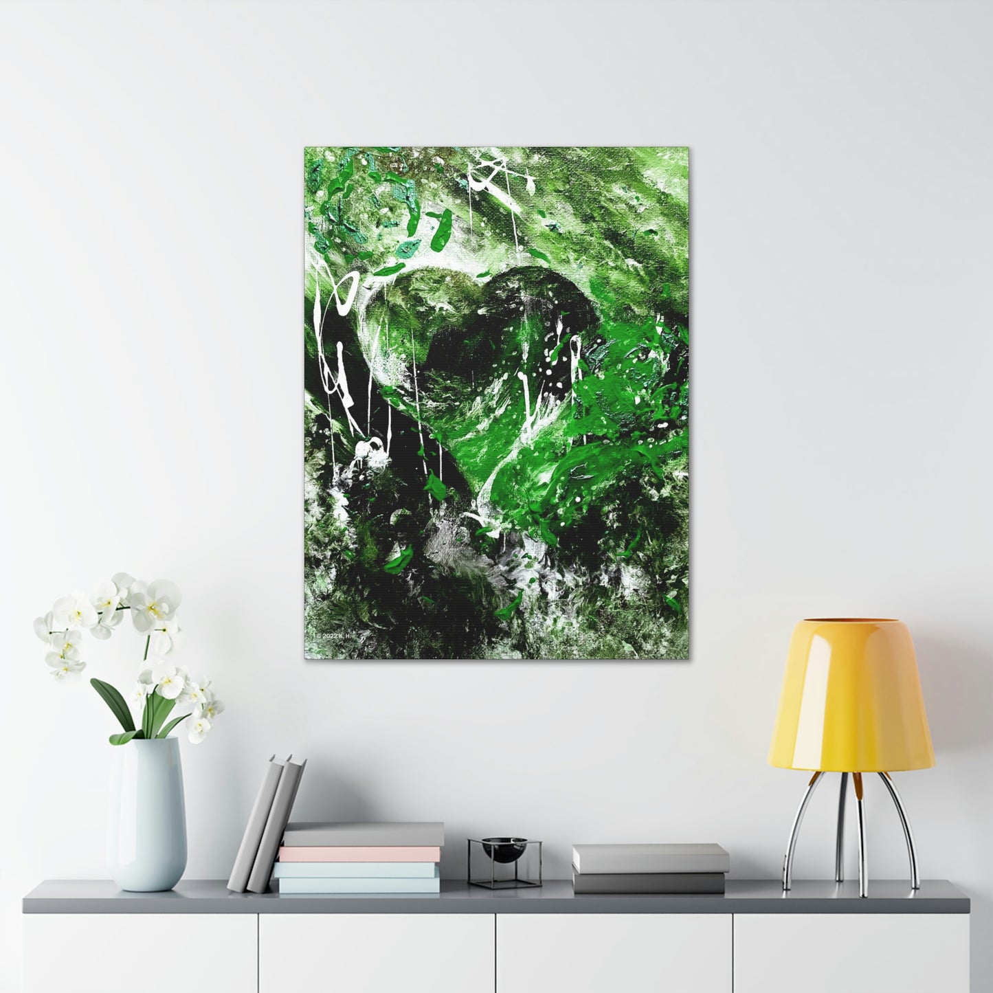 "Dreamy Love" (Shamrock Green) - Canvas Gallery Wraps