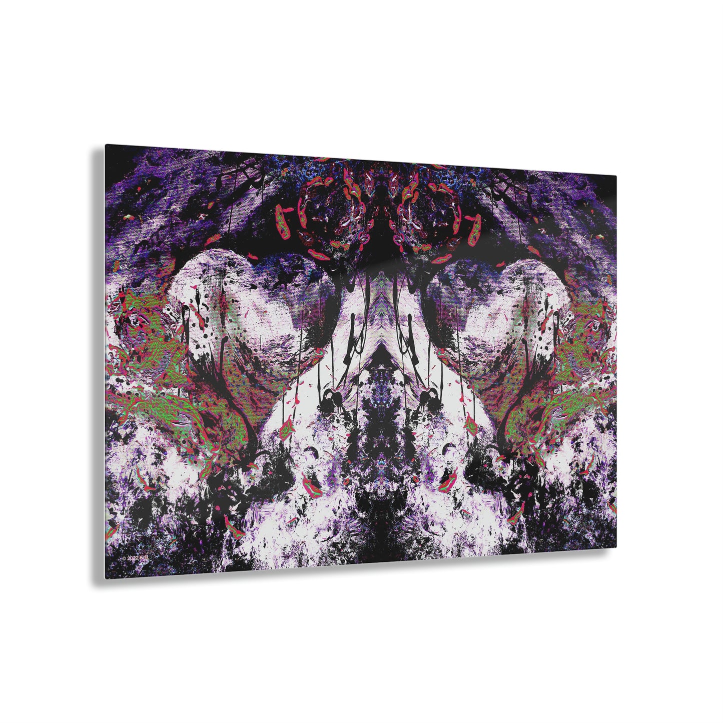 "Dreamy Love" (Cosmic Fusion - White/Black/Purple II) - Acrylic Prints