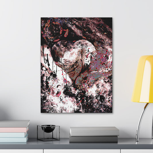 "Dreamy Love" (Cosmic Fusion - Persimmon) - Canvas Gallery Wraps