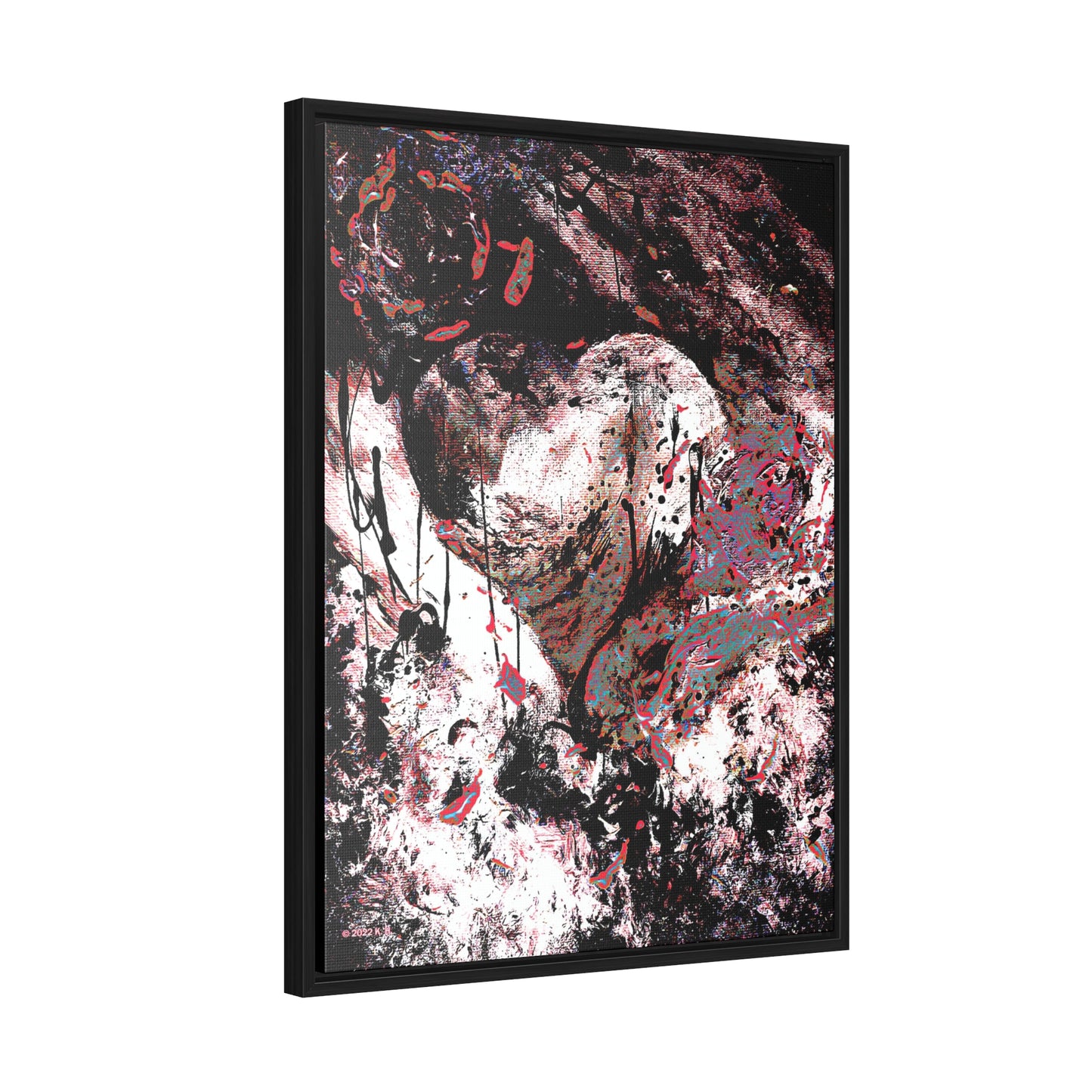 "Dreamy Love" (Cosmic Fusion - Persimmon) - Gallery Canvas Wraps, Vertical Frame