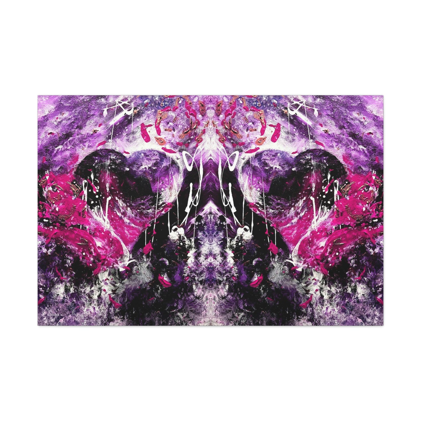 "Dreamy Love" (Magenta/Hot Pink II) - Canvas Gallery Wraps