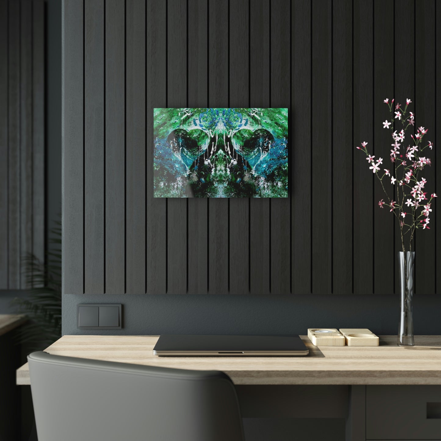"Dreamy Love" (Forest Green/Teal II) - Acrylic Prints