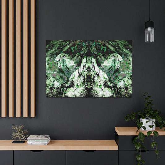 "Dreamy Love" (Cosmic Fusion - Shamrock Green II) - Canvas Gallery Wraps