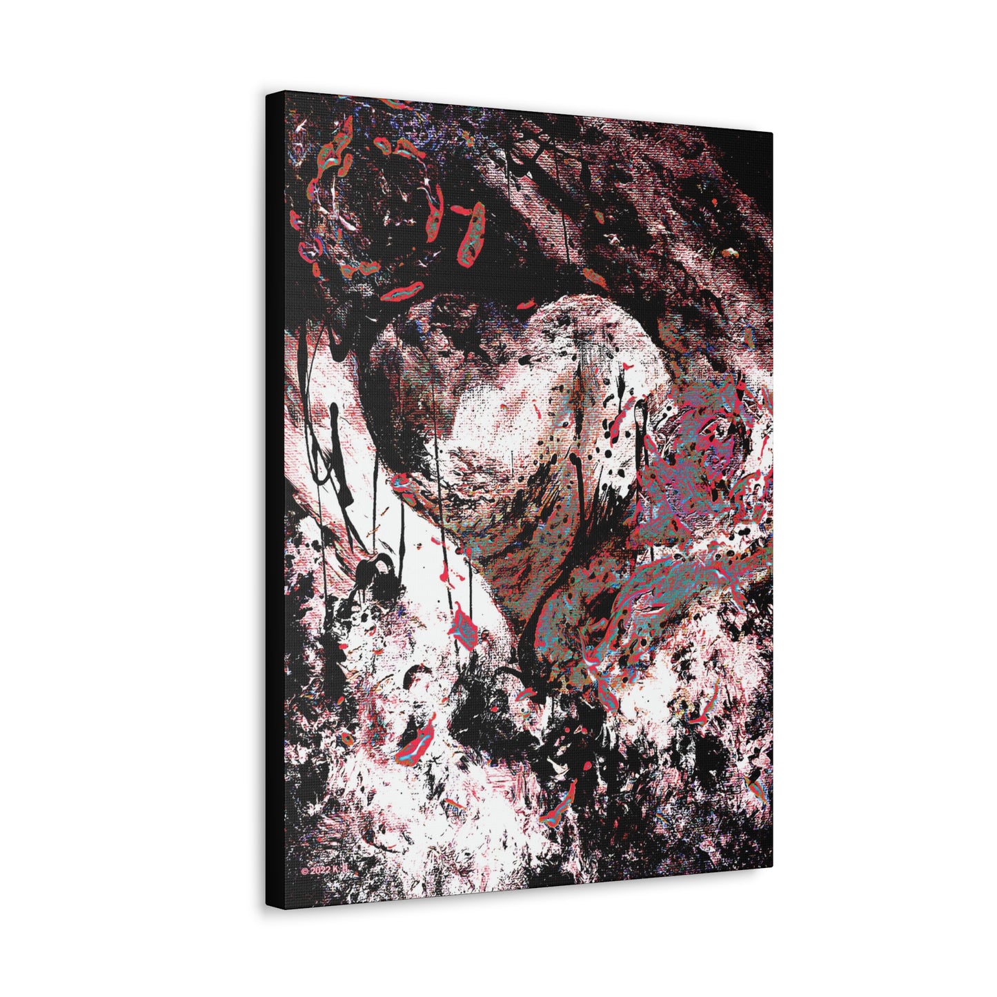 "Dreamy Love" (Cosmic Fusion - Persimmon) - Canvas Gallery Wraps