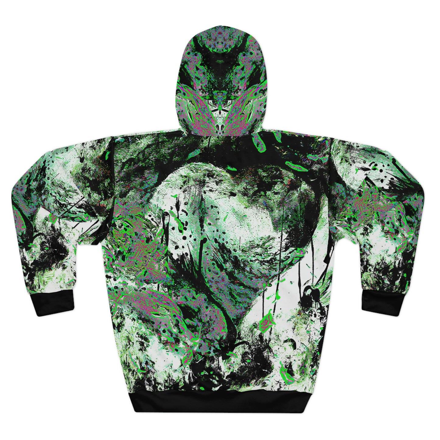 "Dreamy Love" (Cosmic Fusion - Shamrock Green) - Unisex Pullover Hoodie (w/ heart)