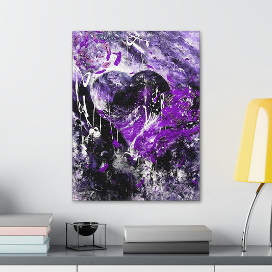"Dreamy Love" (Violet/Lavender) - Canvas Gallery Wraps