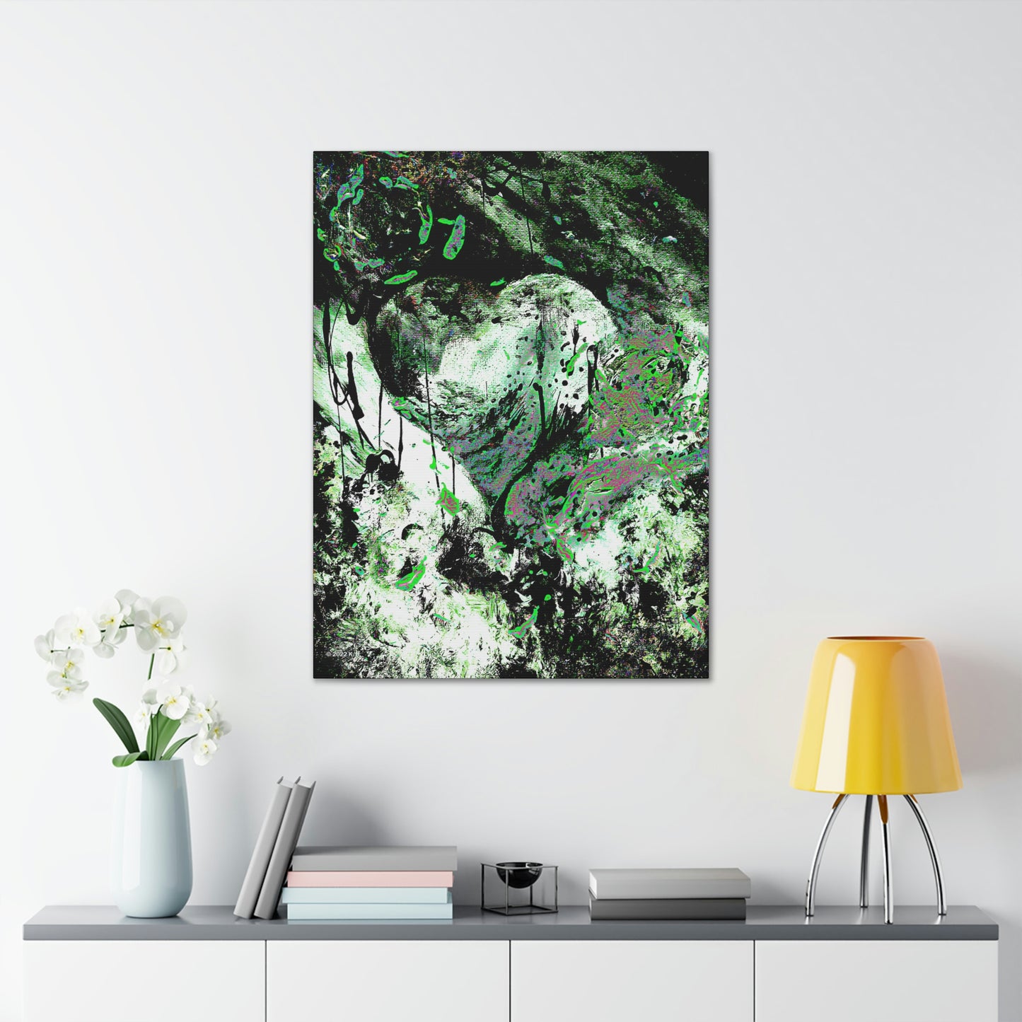 "Dreamy Love" (Cosmic Fusion - Shamrock Green) - Canvas Gallery Wraps
