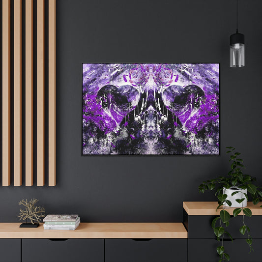 "Dreamy Love" (Violet/Lavender II) - Gallery Canvas Wraps, Horizontal Frame