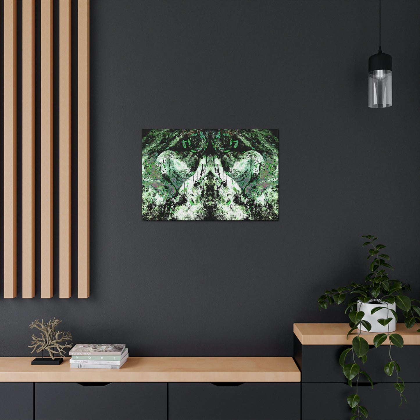 "Dreamy Love" (Cosmic Fusion - Shamrock Green II) - Canvas Gallery Wraps