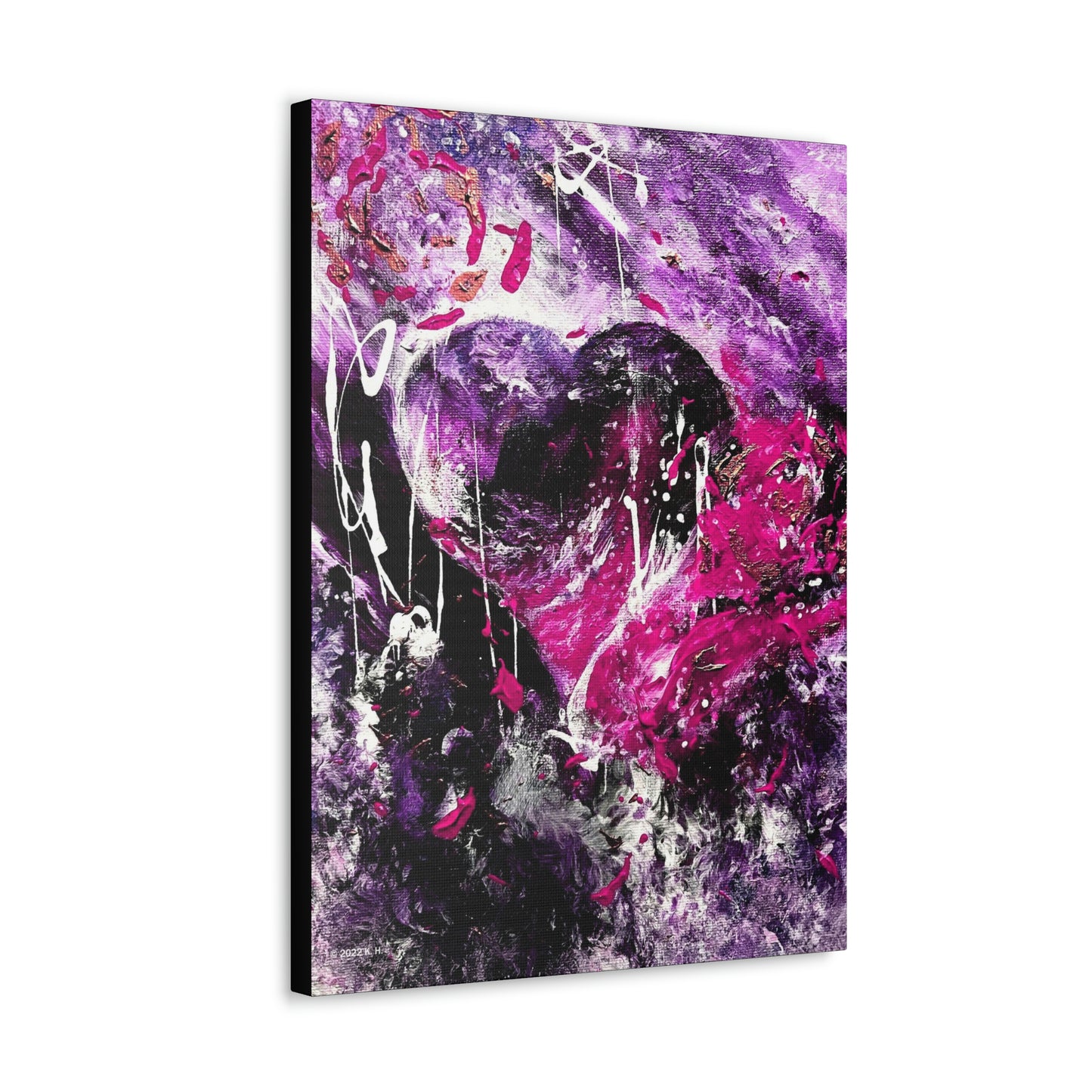 "Dreamy Love" (Magenta/Hot Pink) - Canvas Gallery Wraps