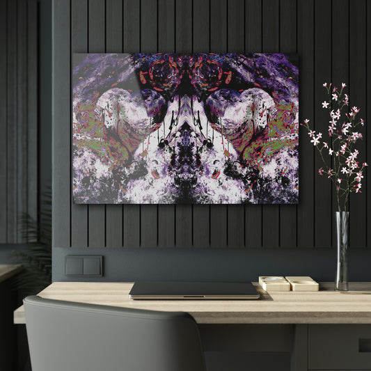 "Dreamy Love" (Cosmic Fusion - White/Black/Purple II) - Acrylic Prints