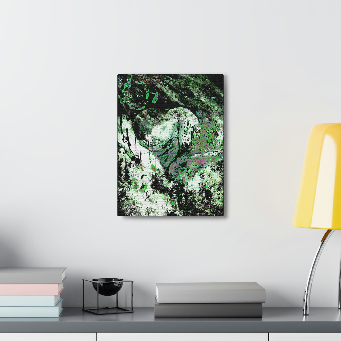 "Dreamy Love" (Cosmic Fusion - Shamrock Green) - Canvas Gallery Wraps