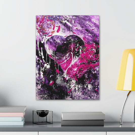 "Dreamy Love" (Magenta/Hot Pink) - Canvas Gallery Wraps