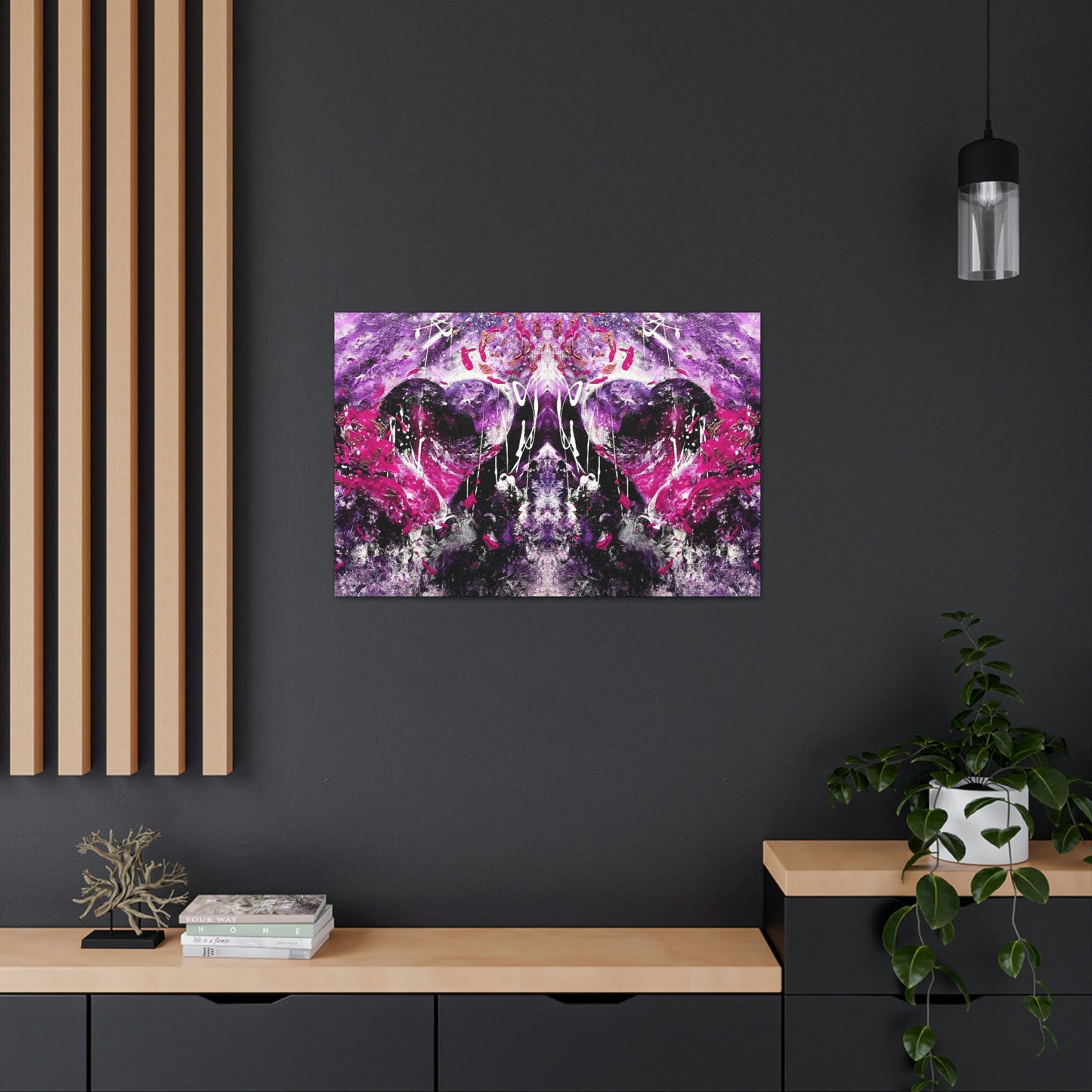 "Dreamy Love" (Magenta/Hot Pink II) - Canvas Gallery Wraps